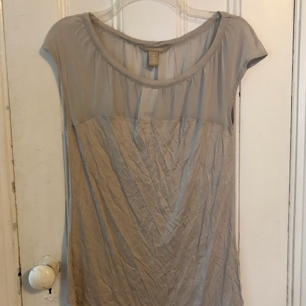 Banana Republic tan blouse (never worn)